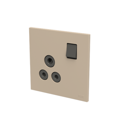 Socket outlet Round 5A Champagne - Zenit BS
