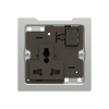 Socket outlet Universal Anthracite Polished - Zenit BS