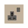 Socket outlet Universal Champagne - Zenit BS