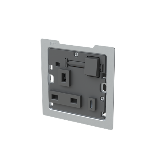 Socket outlet BS with USB Anthracite Polished - Zenit BS – Image 3 of 3