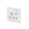 Socket outlet BS with USB White - Zenit BS