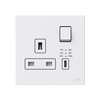 Socket outlet BS with USB White - Zenit BS