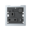 Socket outlet BS with USB Anthracite Polished - Zenit BS
