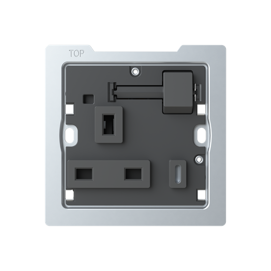 Socket outlet BS with USB Anthracite Polished - Zenit BS