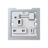 Socket outlet BS with USB White - Zenit BS