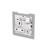 Socket outlet BS with USB White - Zenit BS