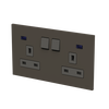 Socket outlet BS Anthracite - Zenit BS