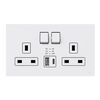 Socket outlet BS with USB White - Zenit BS