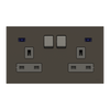 Socket outlet BS Anthracite - Zenit BS