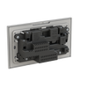 Socket outlet BS with USB Silver - Zenit BS