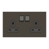 Socket outlet BS Anthracite - Zenit BS