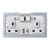 Socket outlet BS with USB White - Zenit BS