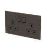 Socket outlet BS Anthracite - Zenit BS