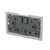Socket outlet BS with USB Anthracite Polished - Zenit BS