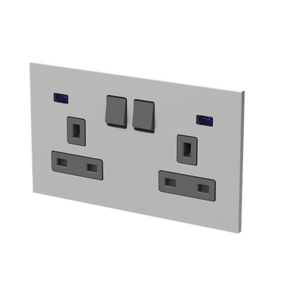 Socket outlet BS Silver - Zenit BS