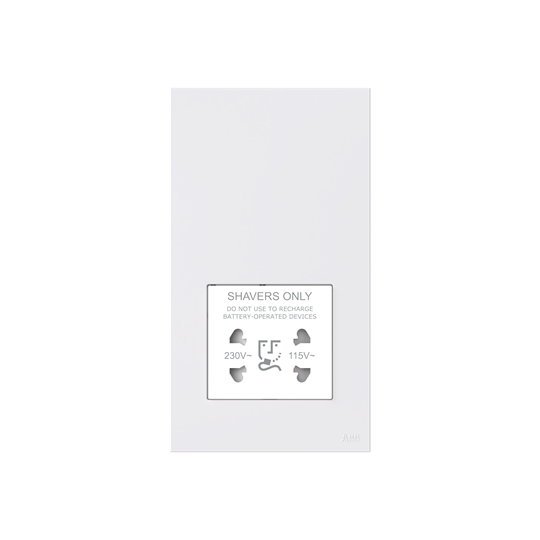 Socket outlet Shaver White - Zenit BS – Image 3 of 3