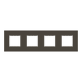 Frame 4-gang Anthracite - Zenit BS