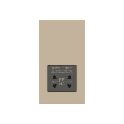Socket outlet Shaver Champagne - Zenit BS