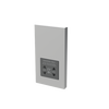 Socket outlet Shaver Silver - Zenit BS