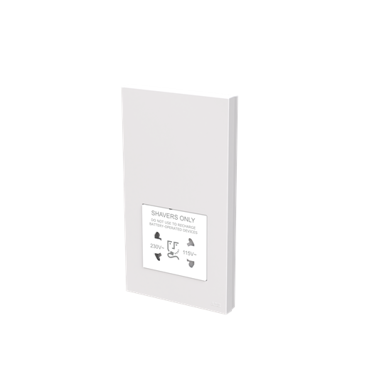 Socket outlet Shaver White - Zenit BS