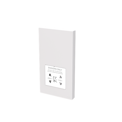 Socket outlet Shaver White - Zenit BS