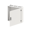 Wall-mounting cabinet, Field width: 3, Rows: 5, 800 mm x 800 mm x 225 mm, Grounded (Class I), IP55
