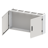 Wall-mounting cabinet, Field width: 5, Rows: 4, 650 mm x 1300 mm x 225 mm, Grounded (Class I), IP55