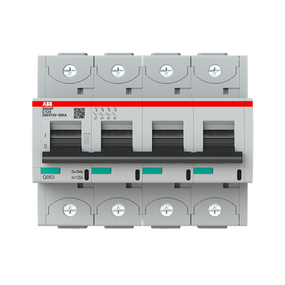 S804P-C125 High Performance Circuit Breaker. C Characteristic. 50kA, 125A, 4P