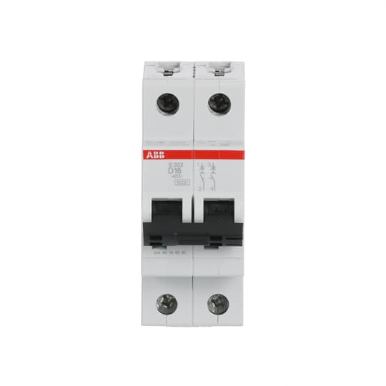 Miniature Circuit Breaker - S200 - 2P - 16 A - D - (AC) 6 kA