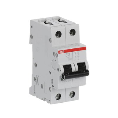 Miniature Circuit Breaker - S200 - 2P - 16 A - D - (AC) 6 kA