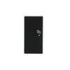 Rocker Symbol "dimming" with Small Transparent Calotte 2gang black matt - Platform 63