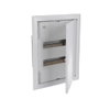Consumer unit  UK600, Flush-/ hollow wall mounting, 24 modules, 2 row(s), IP30,  Door: Single, Steel Sheet, Dimensions: 497 mm x 384 mm x 97 mm