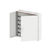 ComfortLine Compact distribution board, Surface mounting, 180 SU, Isolated (Class II), IP44, Field Width: 3, Rows: 5, 800 mm x 800 mm x 160 mm