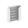 ComfortLine Compact distribution board, Surface mounting, 144 SU, Isolated (Class II), IP44, Field Width: 3, Rows: 4, 800 mm x 800 mm x 160 mm