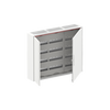 ComfortLine Compact distribution board, Surface mounting, 144 SU, Isolated (Class II), IP44, Field Width: 3, Rows: 4, 650 mm x 800 mm x 160 mm