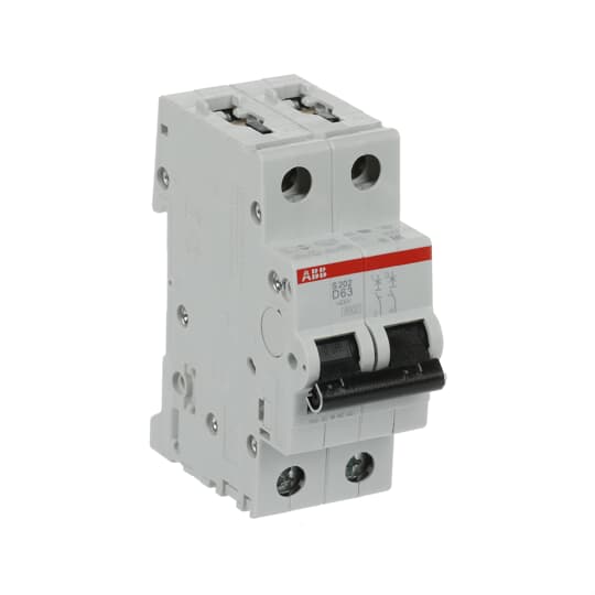 Miniature Circuit Breaker - S200 - 2P - 63 A - D - (AC) 6 kA