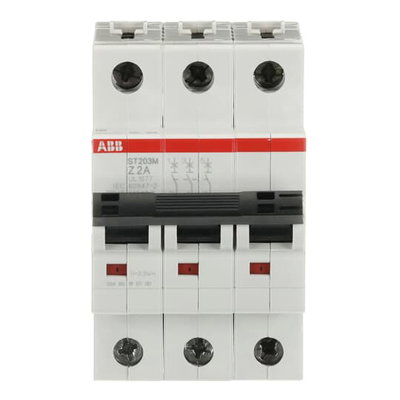 Miniature Circuit Breaker - ST200M - 3P - 2 A - Z