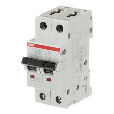 Miniature Circuit Breaker - ST200M - 2P - 0.5 A - C