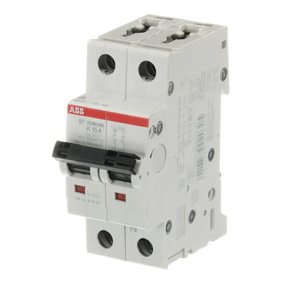 Miniature Circuit Breaker - ST200M - 1P+N - 15 A - K