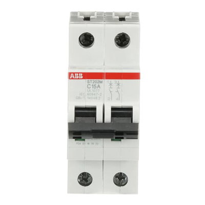 Miniature Circuit Breaker - ST200M - 2P - 15 A - C