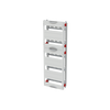 DIN rail mounting devices module, 750 mm x 250 mm x 120 mm , 5 rows , 1 GU , Field width: 1