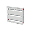 DIN rail mounting devices module, 450 mm x 500 mm x 120 mm , 3 rows , 00 GU , Field width: 2