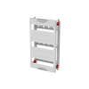 DIN rail mounting devices module, 450 mm x 250 mm x 120 mm , 3 rows , 00 GU , Field width: 1
