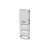 DIN rail devices and DIN rail terminals module, 750 mm x 250 mm x 120 mm , 3 rows , 1 GU , Field width: 1