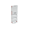 DIN rail devices and DIN rail terminals module, 750 mm x 250 mm x 120 mm , 3 rows , 1 GU , Field width: 1