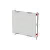 DIN rail for terminals horizontal module, 450 mm x 500 mm x 200 mm , 0 rows , 00 GU , Field width: 2