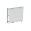 DIN rail for terminals horizontal module, 450 mm x 500 mm x 200 mm , 0 rows , 00 GU , Field width: 2