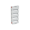 DIN rail mounting devices module, 600 mm x 250 mm x 120 mm , 4 rows , 0 GU , Field width: 1