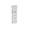 DIN rail devices and DIN rail terminals module, 900 mm x 250 mm x 120 mm , 4 rows , 2 GU , Field width: 1