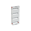 DIN rail mounting devices module, 600 mm x 250 mm x 120 mm , 4 rows , 0 GU , Field width: 1